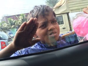 Child begging on the street