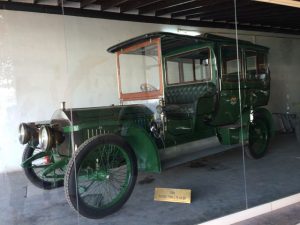 Collection of cars at the palace