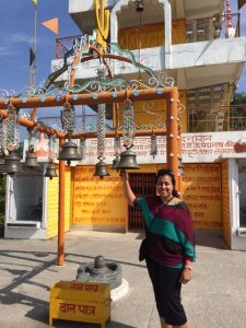 Ringing bell at temple