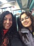 Ankita and I on the train