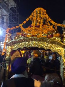 Temple at night