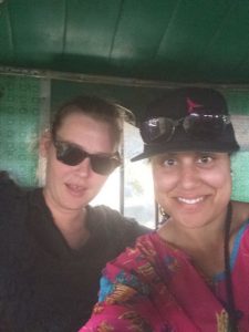 Selfie in tuk tuk