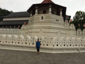 Me outside the temple