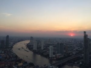 View from fancy hotel in Bangkok