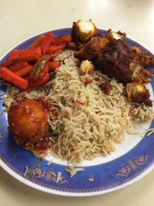 Tasty chicken biriyani