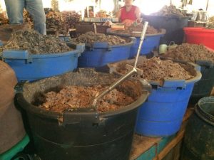 Buckets of fish sauce