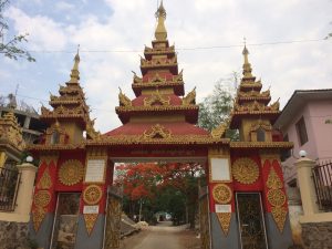 Temple at the waterfalls