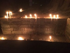 Vigil in Pokhara for the earth quake victims