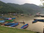 Love this shot of the boats in Lake Pokhara