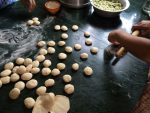 Making momo dough