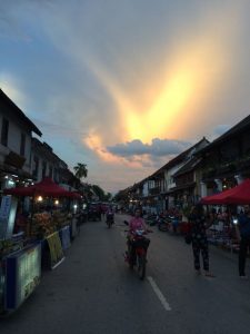 night view at market