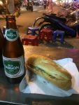 Bun Mi with Saigon beer