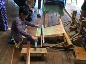 Handmaking scarves