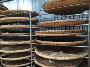 Drying silk racks