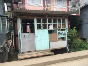 Chicken pen on street