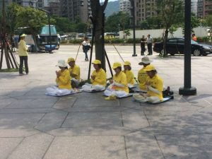 Silent meditation protest