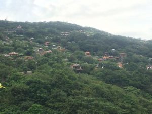 View of Chinese burial sites