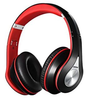 Mpow On-Ear Headphones Built-in Mic, Bluetooth Headphones with Noise Cancelling Stereo, Foldable Headset