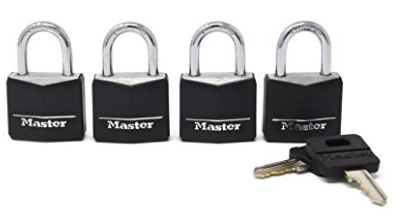 Master Lock Weatherproof Solid Body Padlock; 4 Pack